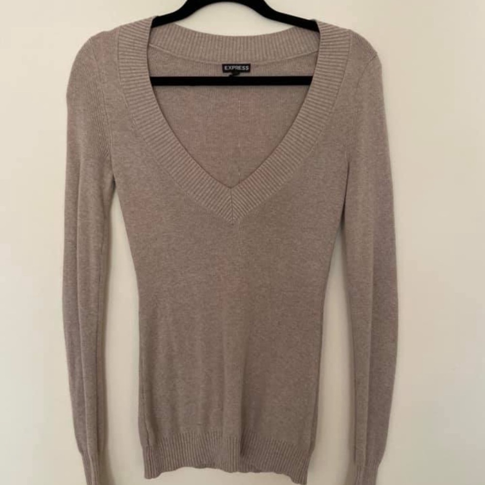 Express V Neck Sweater